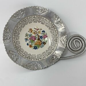 Vintage 1950’s Farber & Shlevin Floral Ceramic Bowl/Candy Dish